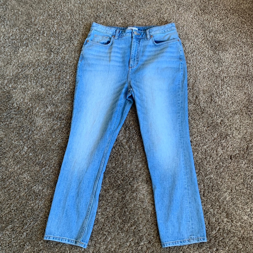 Elizabeth And James Vintage Straight Jeans 16-33 Light Wash High Rise Classic
